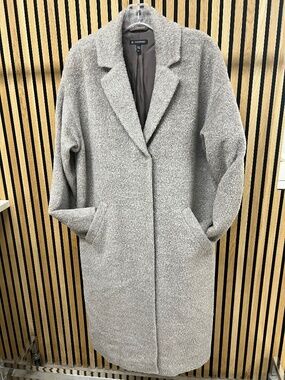 Eileen Fisher Coat, Wool and Alpaca, tan, Size Small